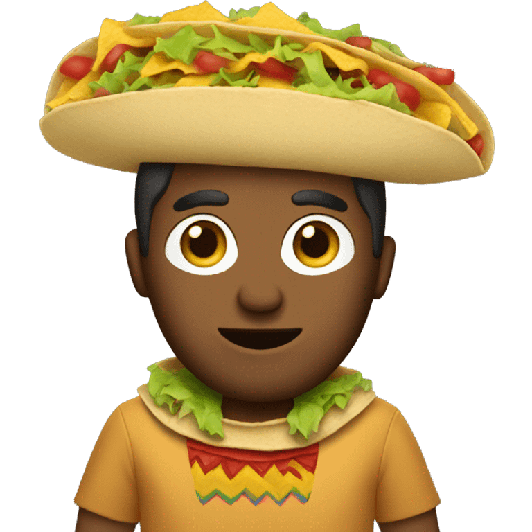 Man in a taco costume emoji