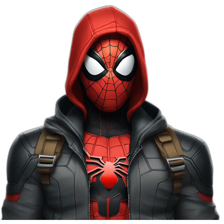  miles morales in red hood emoji