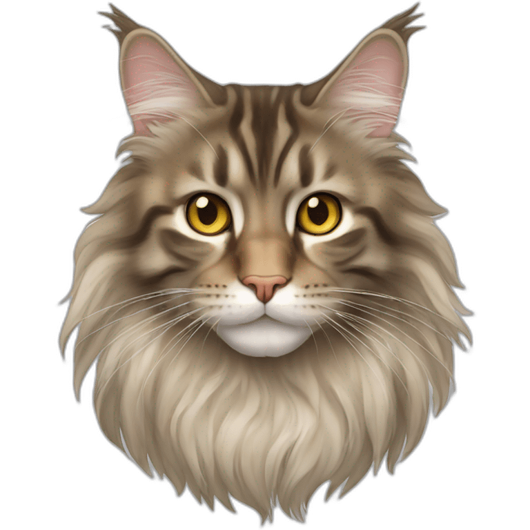 Cat maine coon emoji