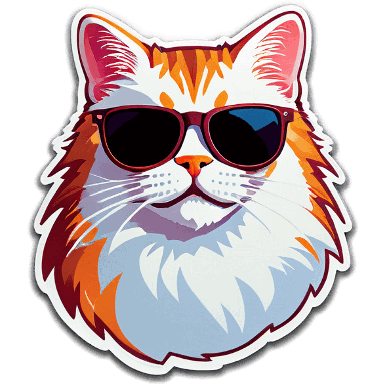 Cat with sunglasses emoji