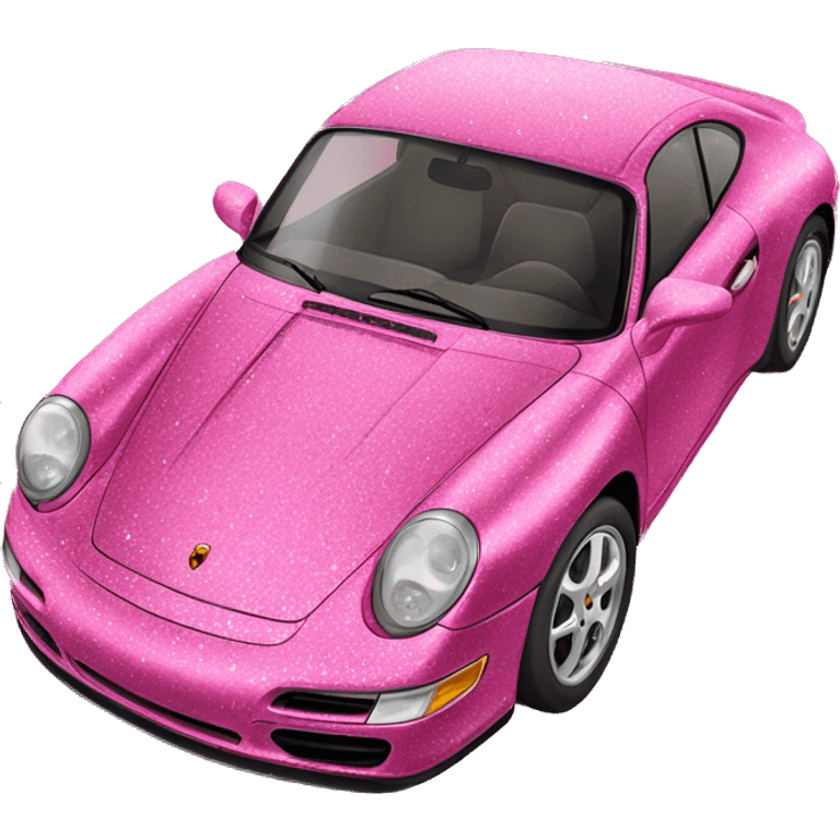 Pink glitter Porsche 2024  emoji