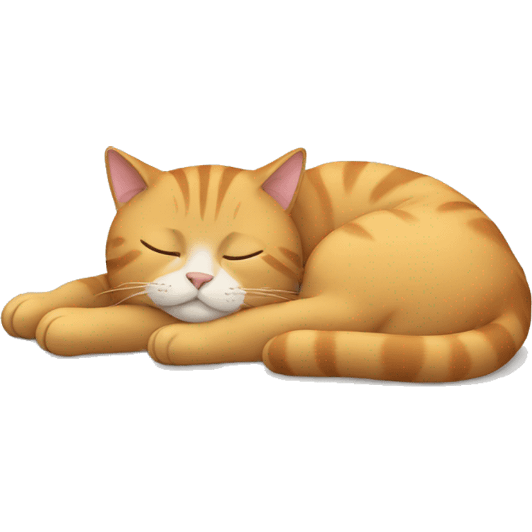 Cat sleeping emoji