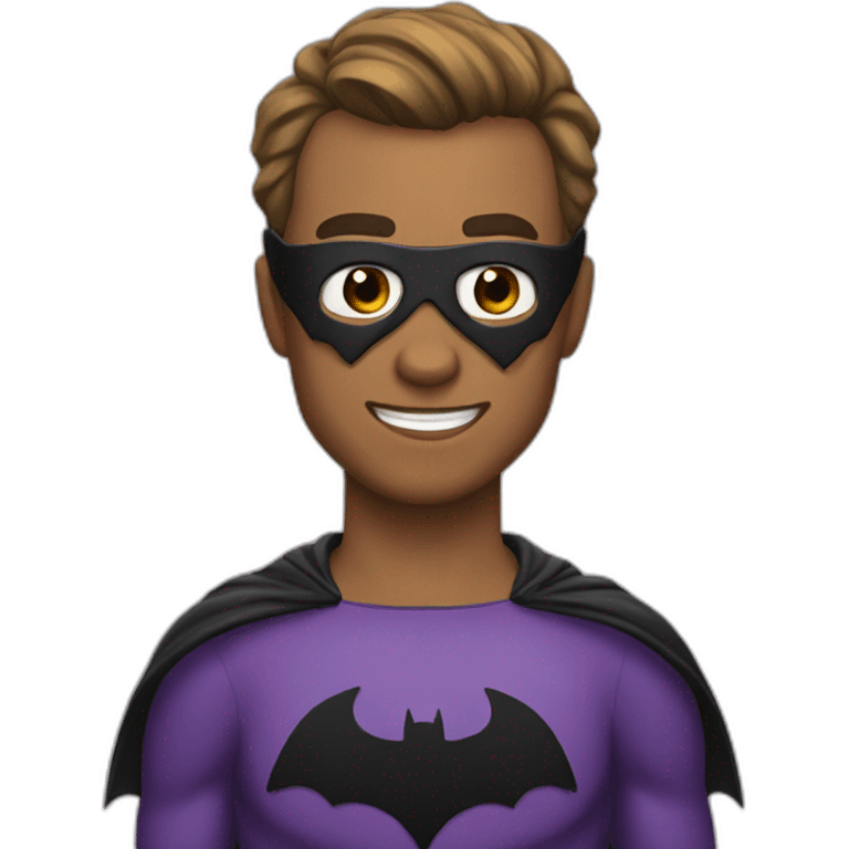 Bat man emoji