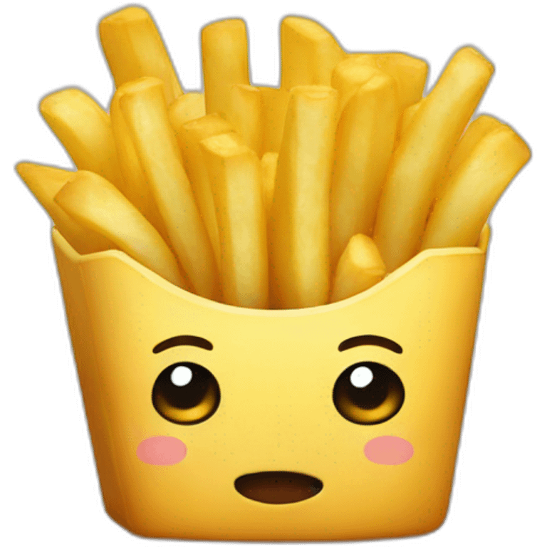 frite with face like chibi emoji