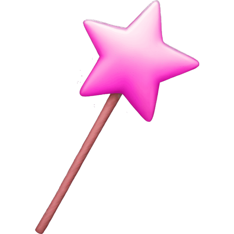 Pink star wand emoji