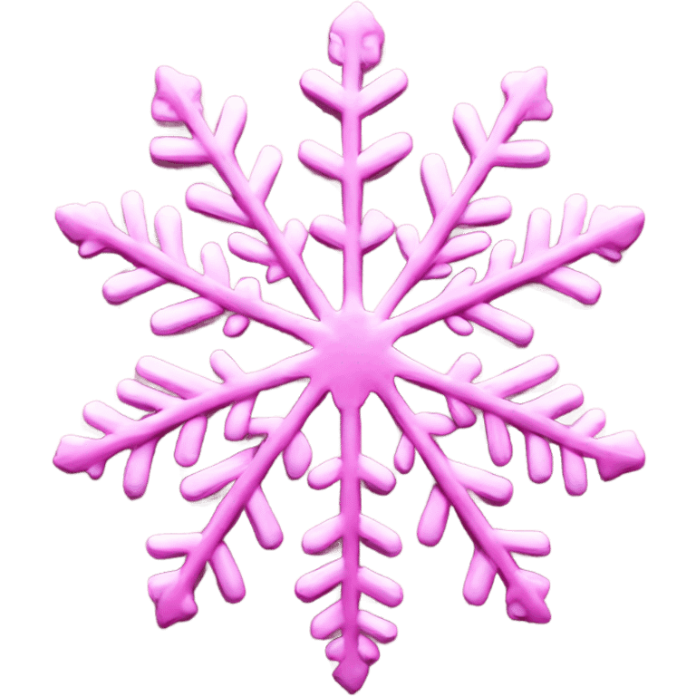 Pink snowflake  emoji