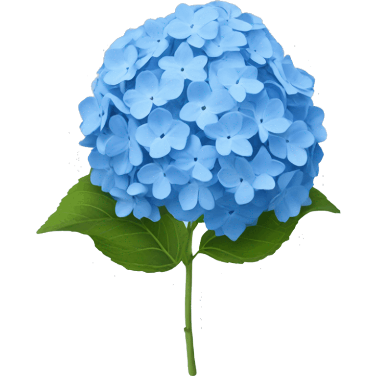 Blue hydrangea with light blue in the middle  emoji