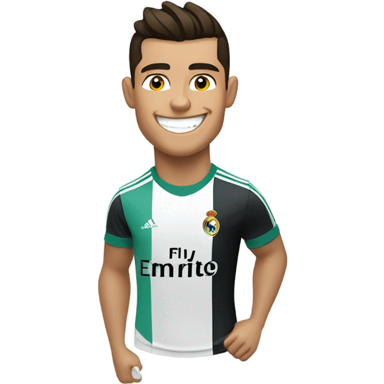 Cristiano Ronaldo smiling emoji