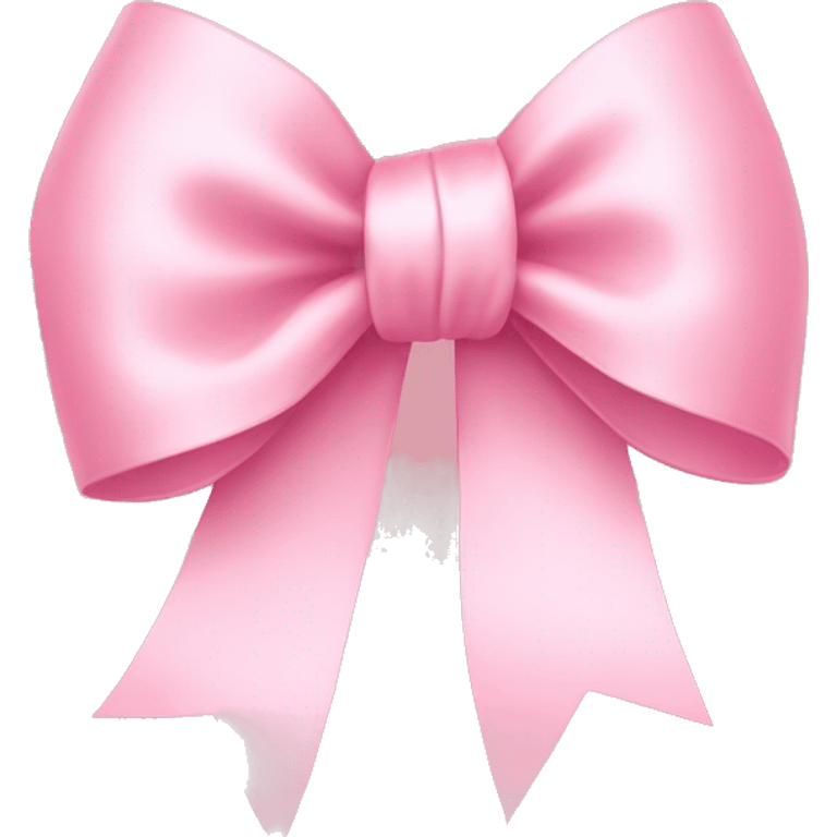 light pink ribbon bow emoji