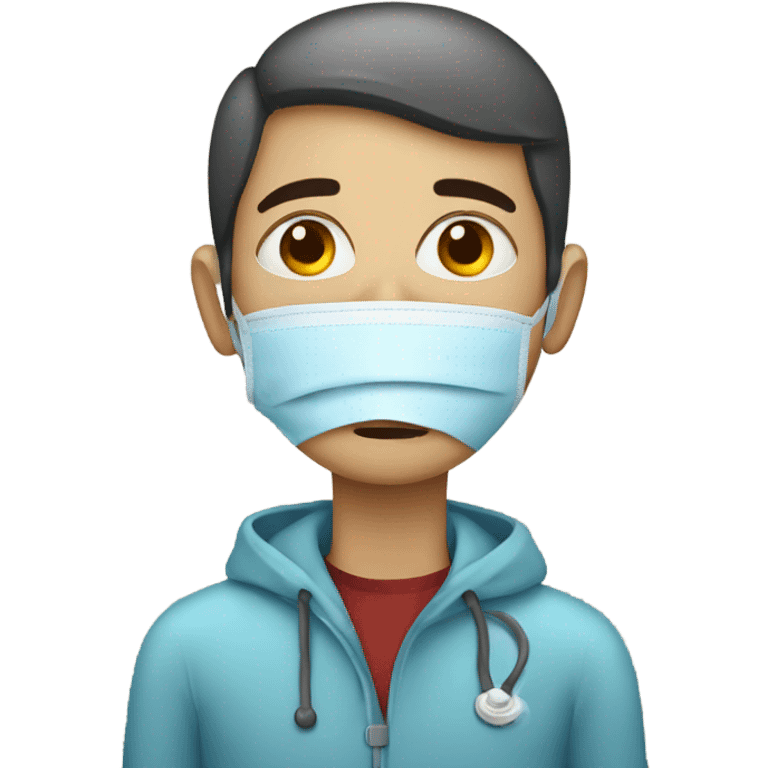 a person with flu  emoji