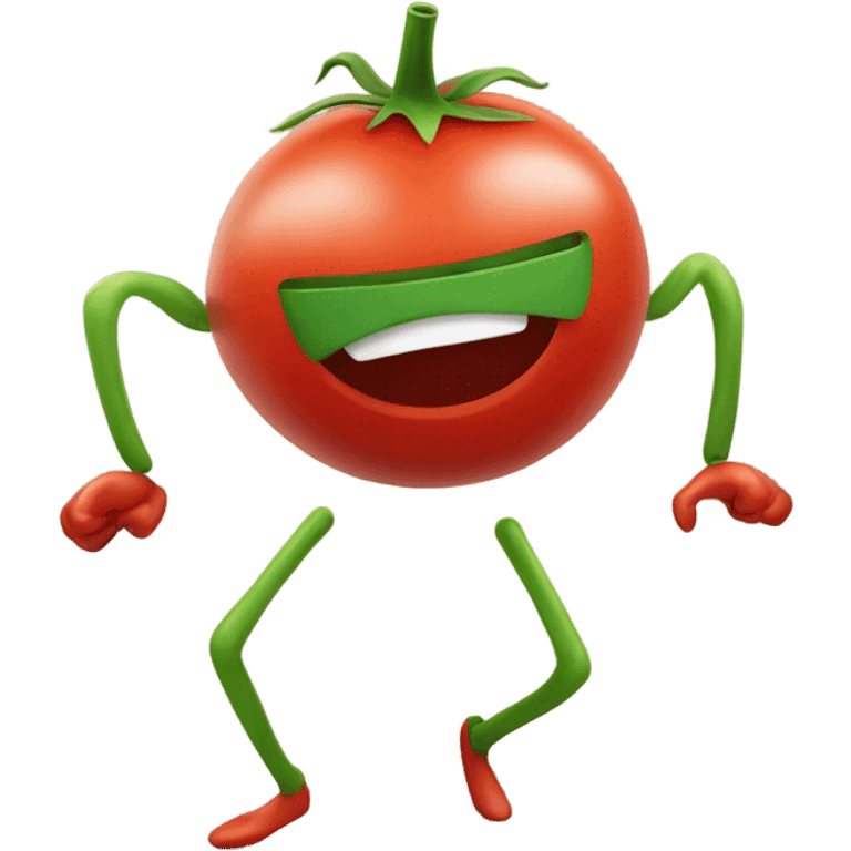 A dancing tomato emoji