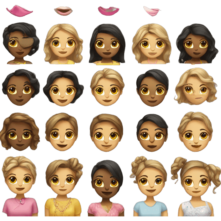 Girly emojis emoji