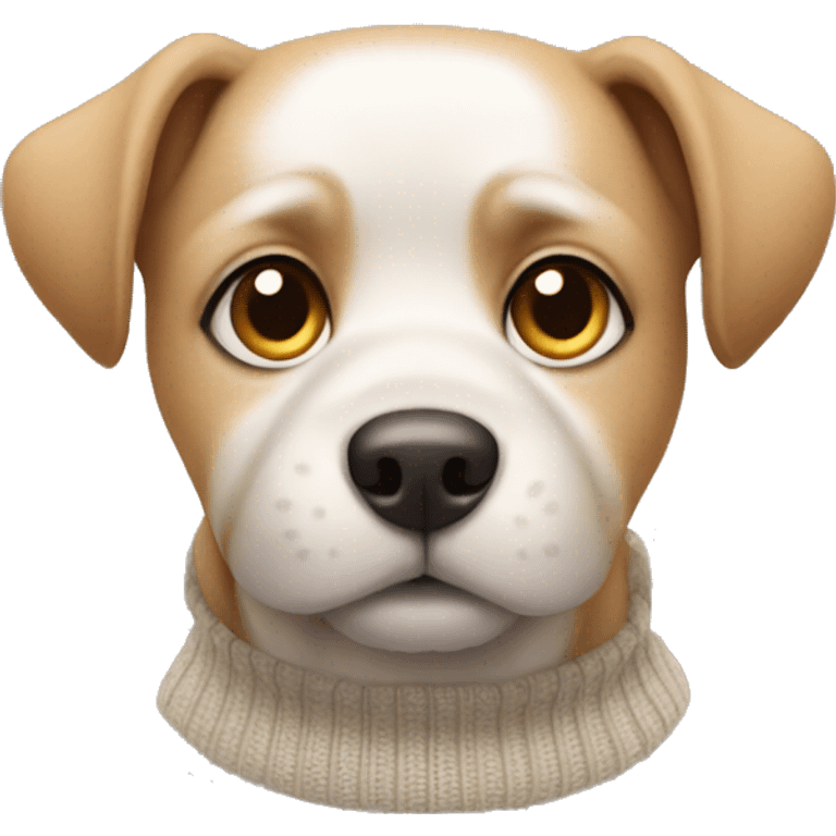 Dog wearing in sweater emoji