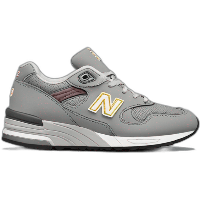 newbalance grey 991 shoes emoji