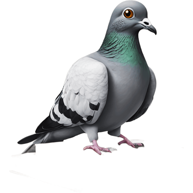 Pigeon with glasses and a book hyper realism  emoji