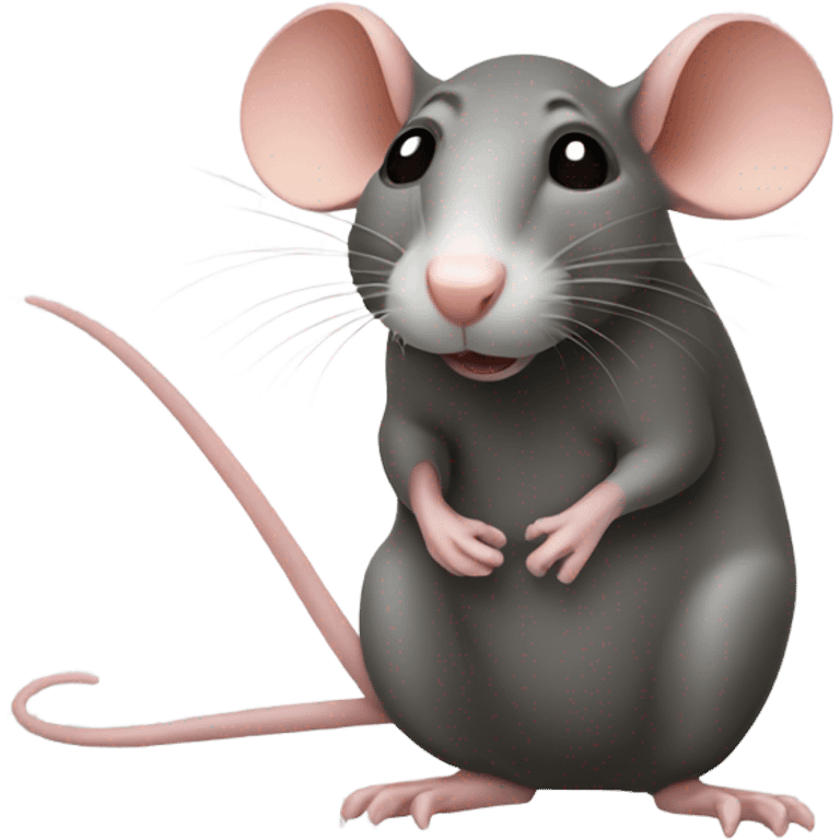 rat with long and big nose emoji