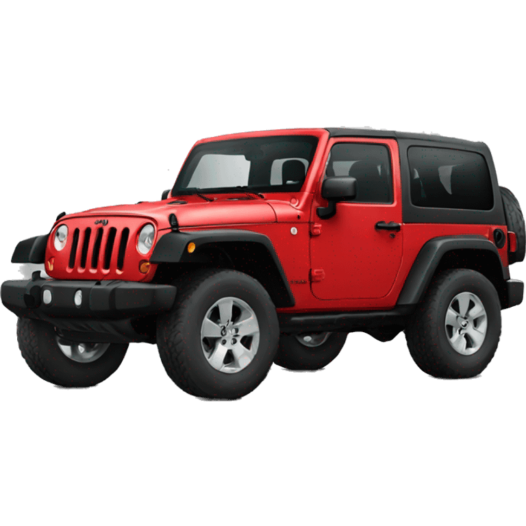 Jeep wrangler red emoji