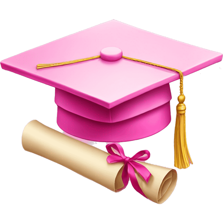 pink diploma  emoji