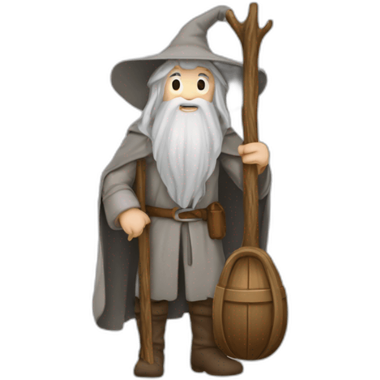 Gandalf en un columpio emoji