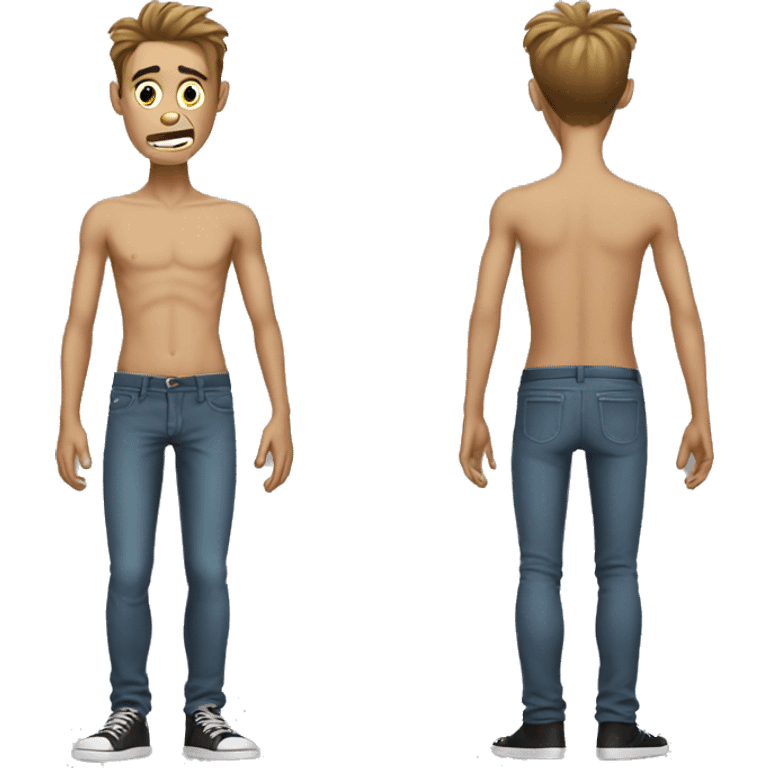 skinny weird guy emoji