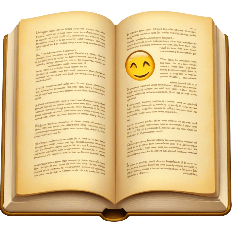 An opened book emoji