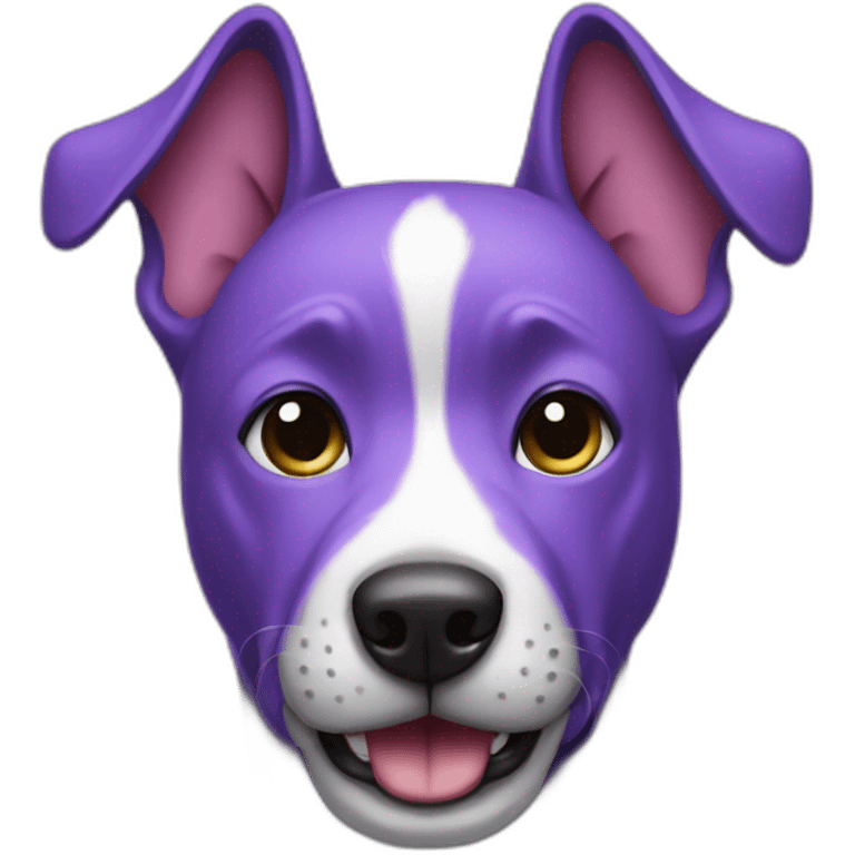 purple dog hi emoji