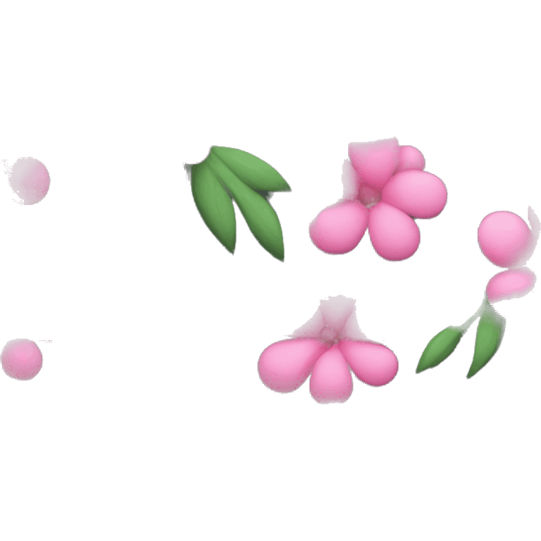 pink flowers with bow emoji