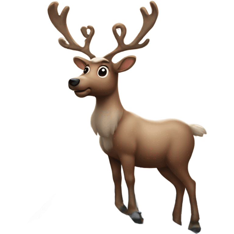 Reindeer on roof  emoji