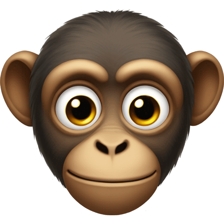 Monkey doing side eye emoji