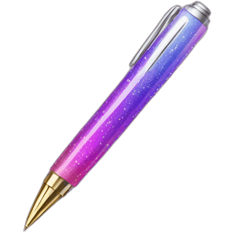 magic gradient pen and paper with sparkle emoji