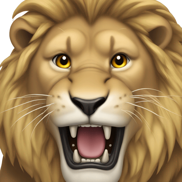 Roaring lion emoji