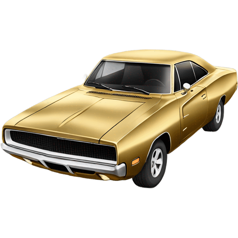 gold dodge charger emoji