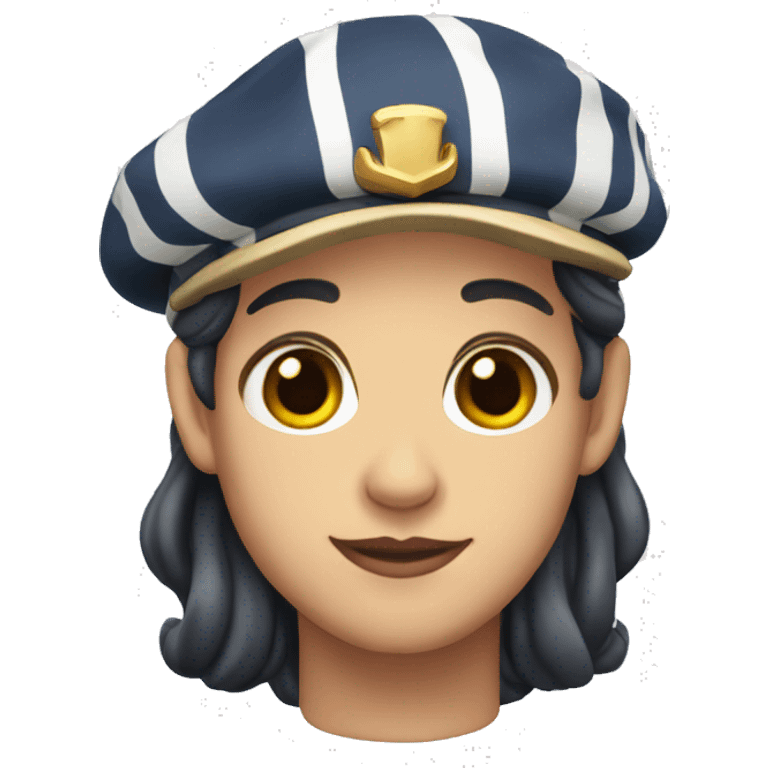 TAURUS CHARACTER WEARING A FRENCH BERET AND STRIPED SAILOR SHIRT emoji