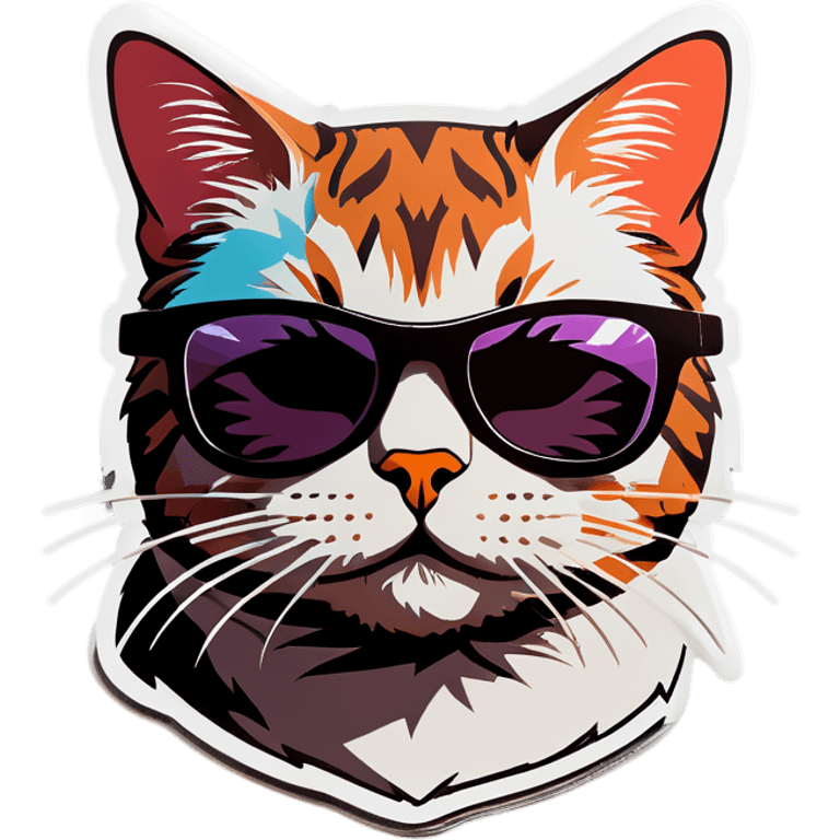 Cat with sunglasses emoji