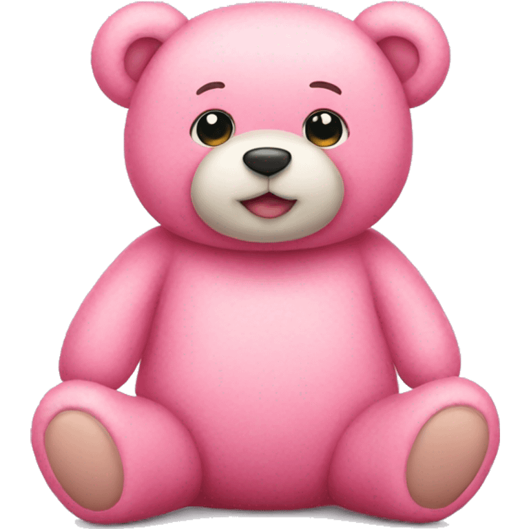 Pink teddy bear emoji