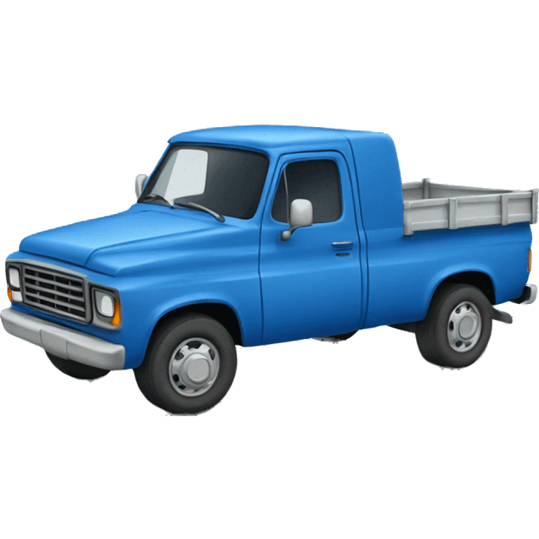 Blue truck emoji