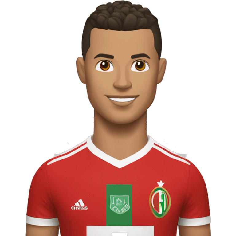 Ronaldo avec le maillot du Maroc emoji