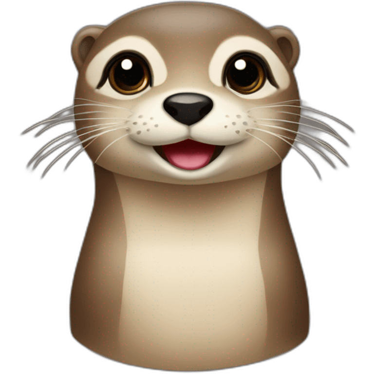 mignonne loutre bouchere emoji