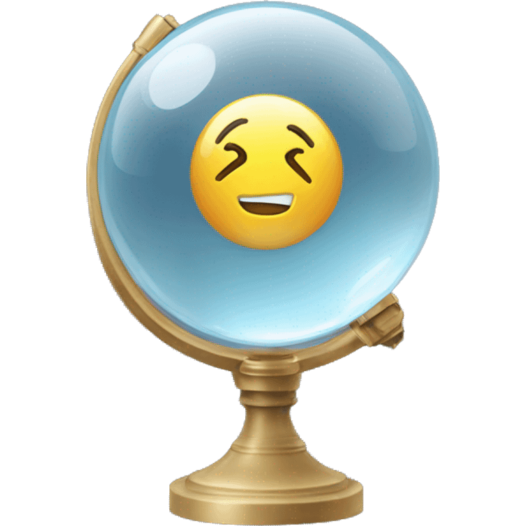 crystal ball with a microphone inside emoji