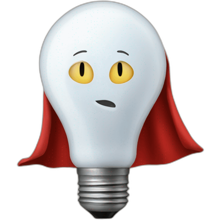 bulb with superman cape not male emoji