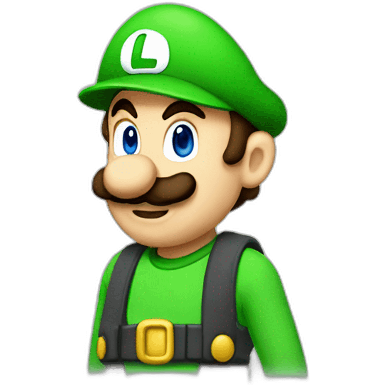 Luigi slips emoji