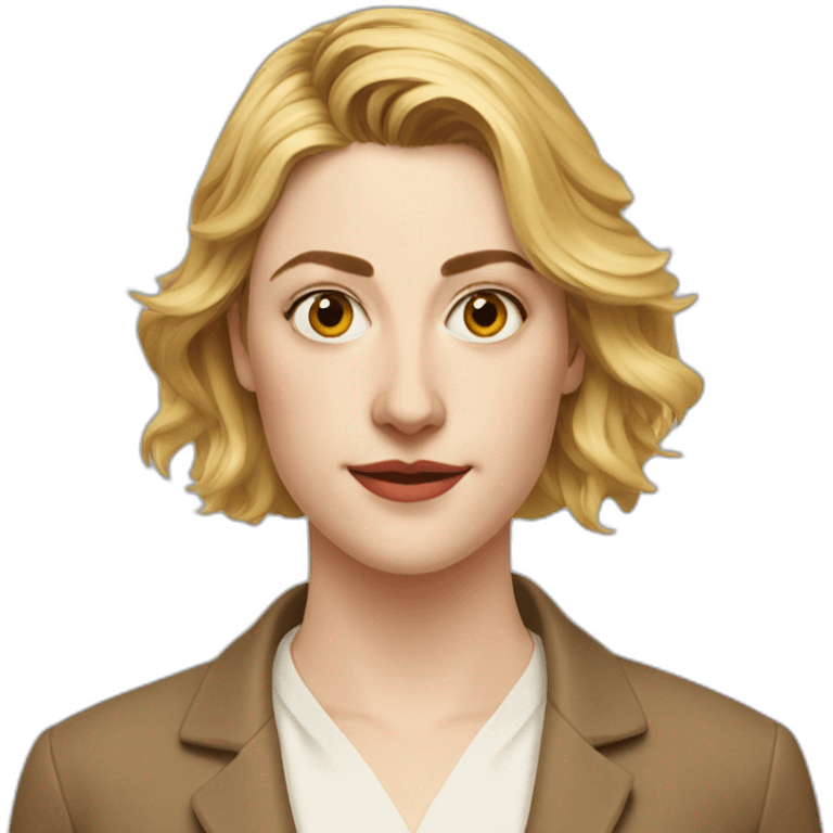 Greta gerwig head only emoji