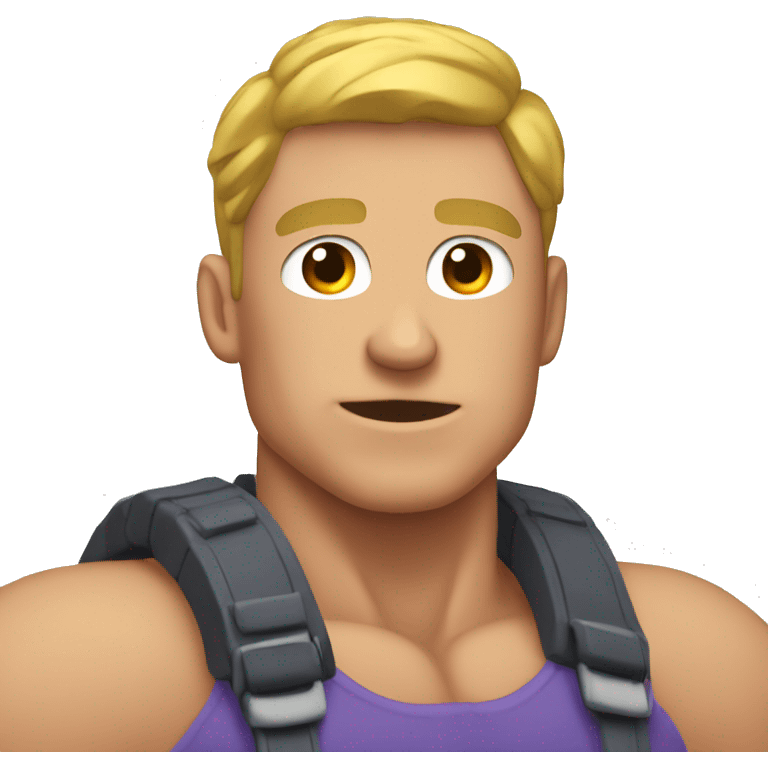 Sigma male with super big muscles  emoji