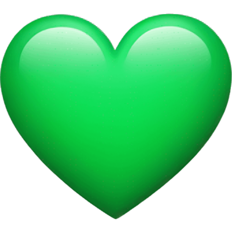 Heart green emoji