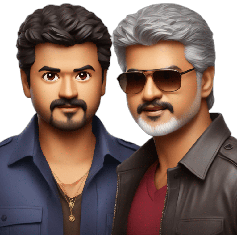 thalapathy vijay and ajith kumar emoji