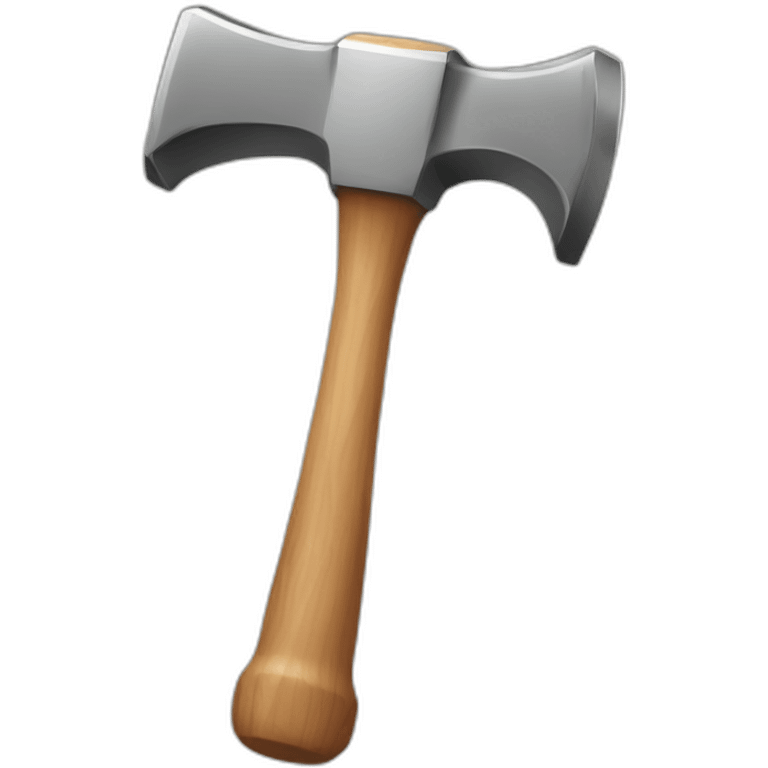 Hammer with bold word "NO!" on the head of the hammer emoji