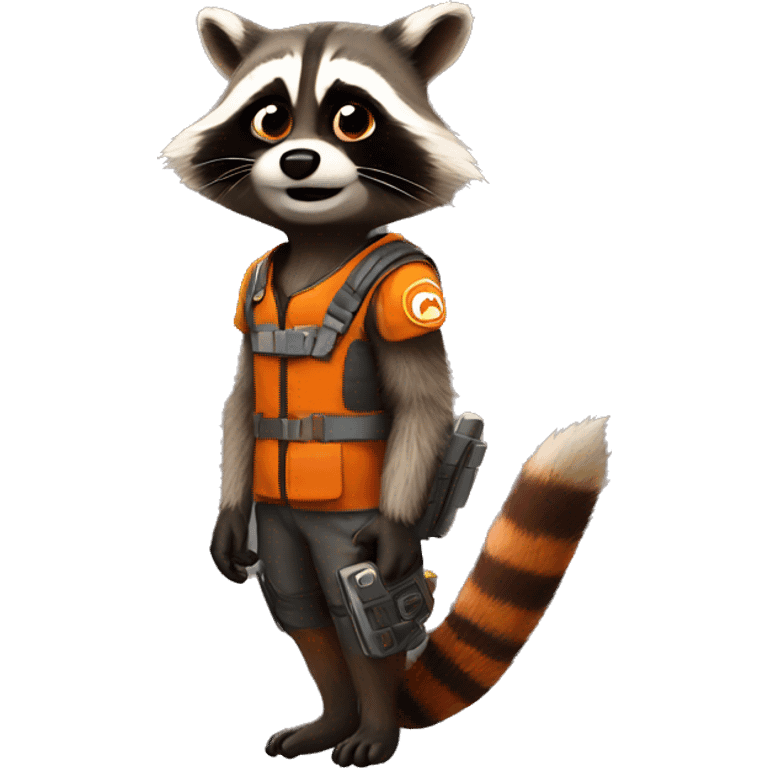 Rocket racoon emoji