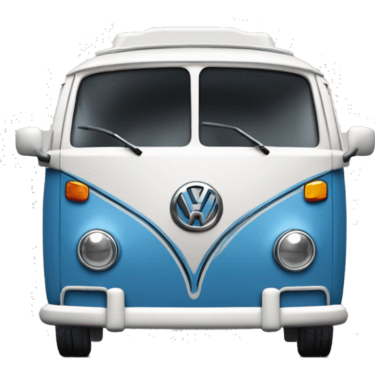 Un volkswagen california récent vue du coté qui semble rouler vite emoji