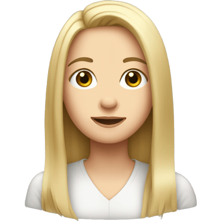 I want a young, white woman with shoulder-length straight hair emoji