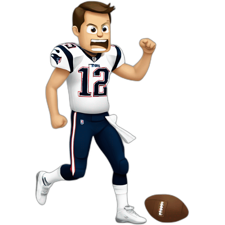 Tom brady pumping his fist and yelling Let's Fucking Go emoji